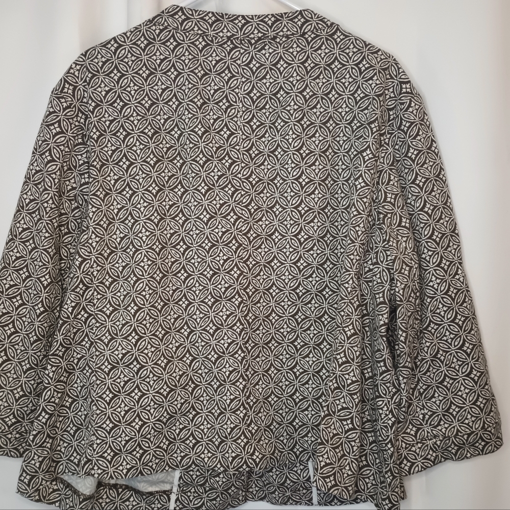 Talbots 20w Swing Jacket Single Button Cropped St… - image 2